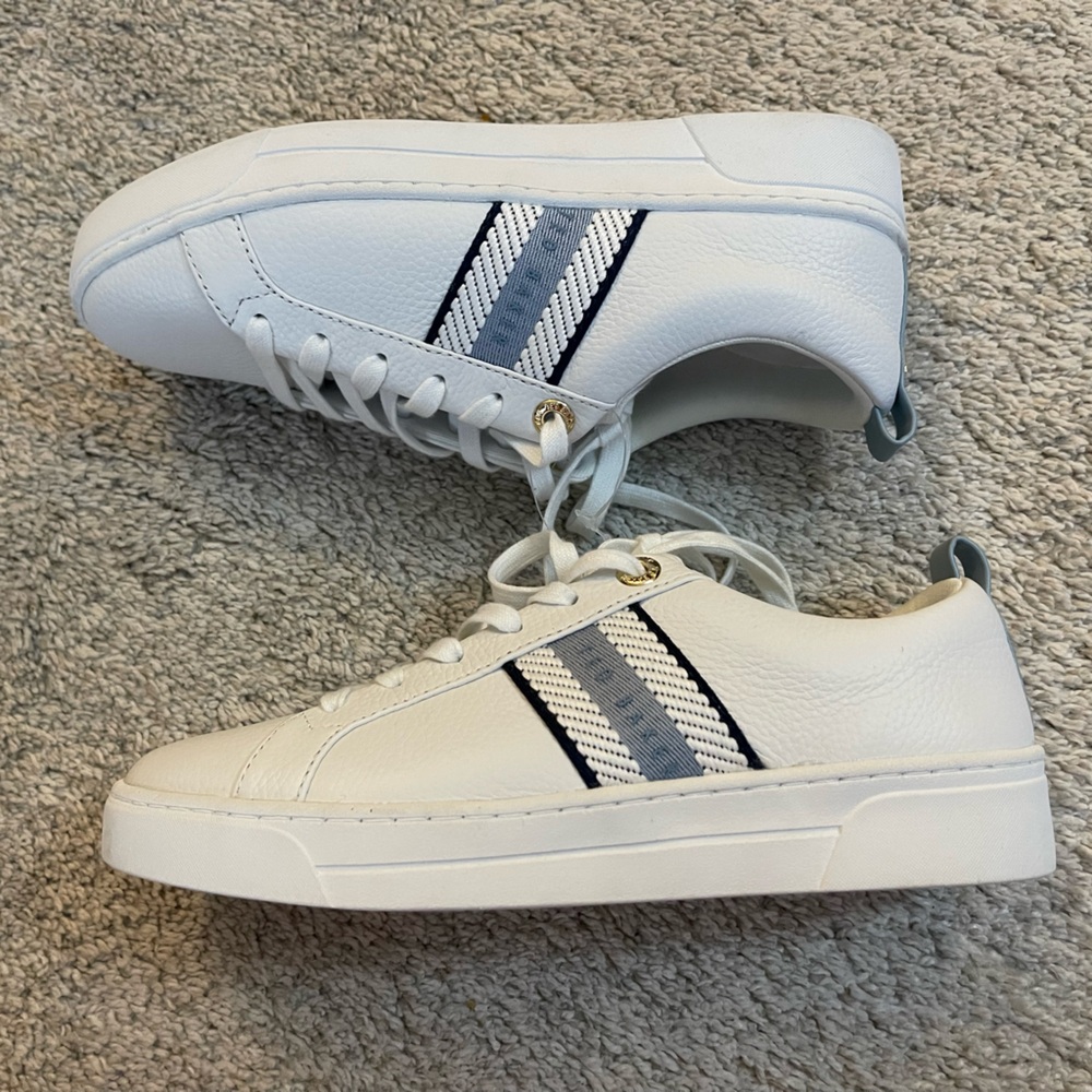 Brand new Ted Baker White and Blue Sneakers - Size 6